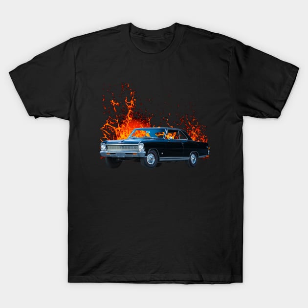 1966 Nova in our lava series T-Shirt by Permages LLC